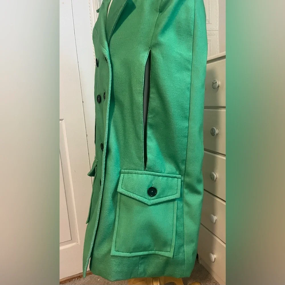 Blair Waldorf Inspired Green Sleeveless Jacket Rare Gossip Girl Style - Picture 3 of 15
